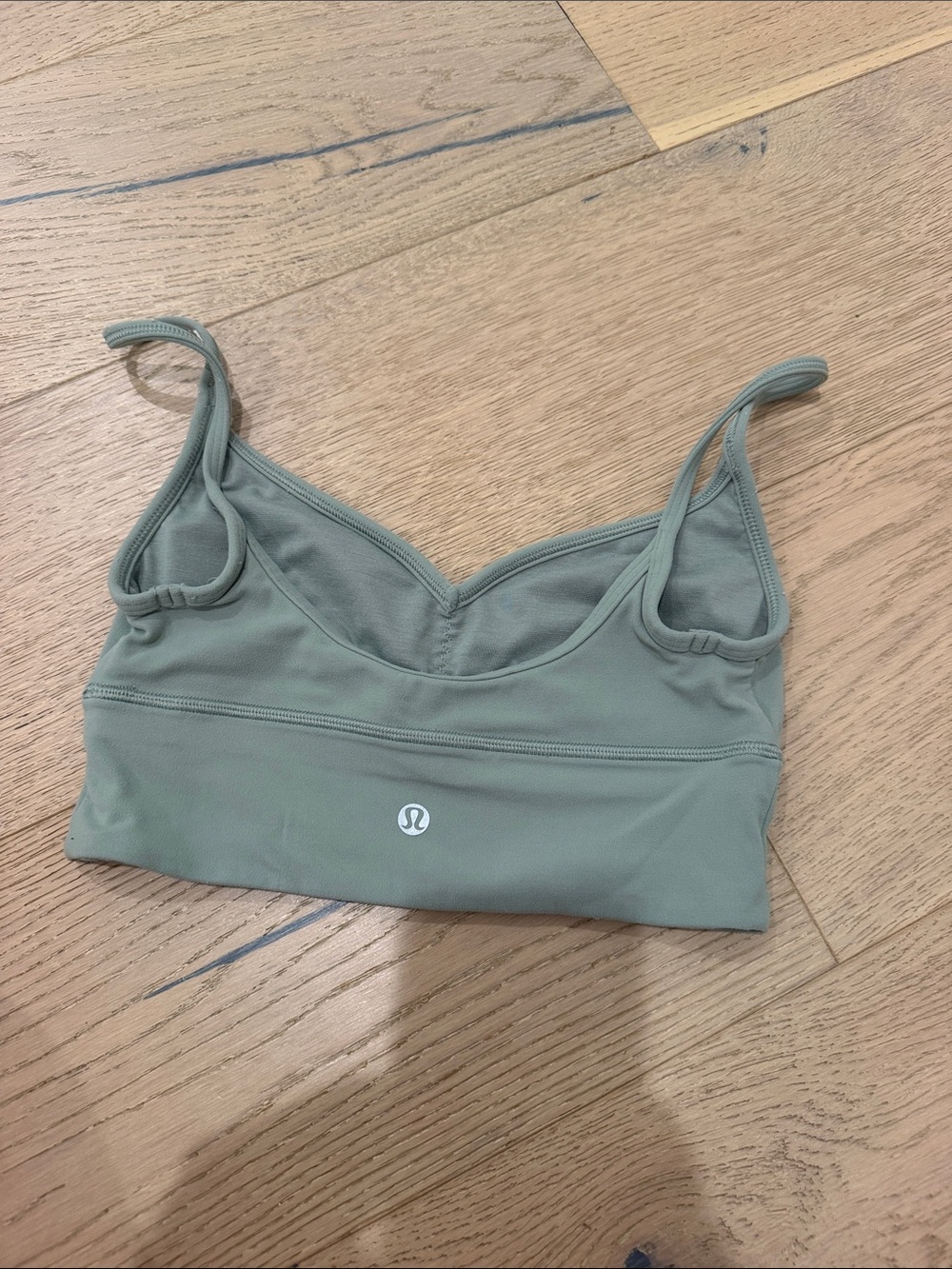 lululemon athletica Light Sage Green Strappy Bralette